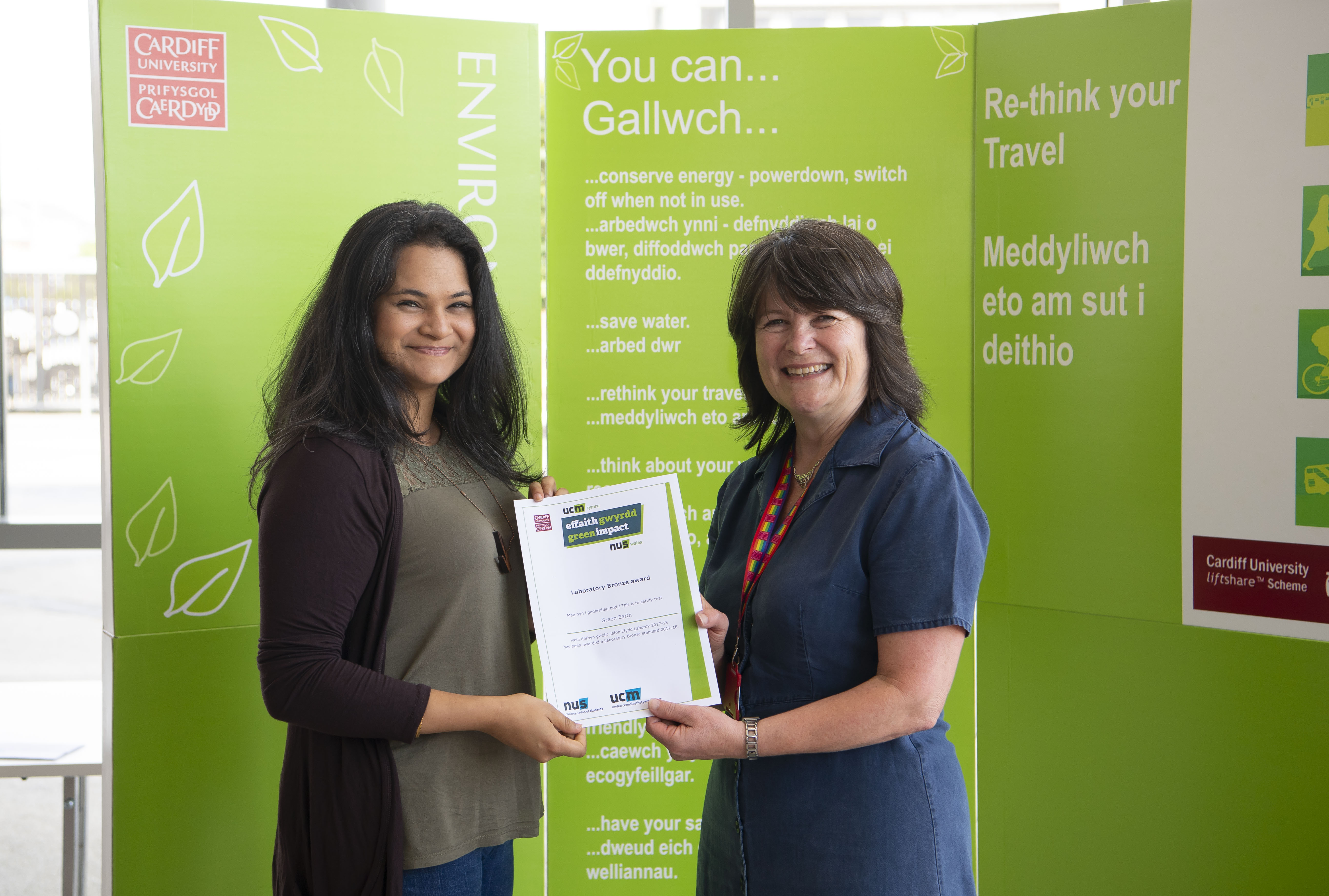 Green Impact bronze award presentation