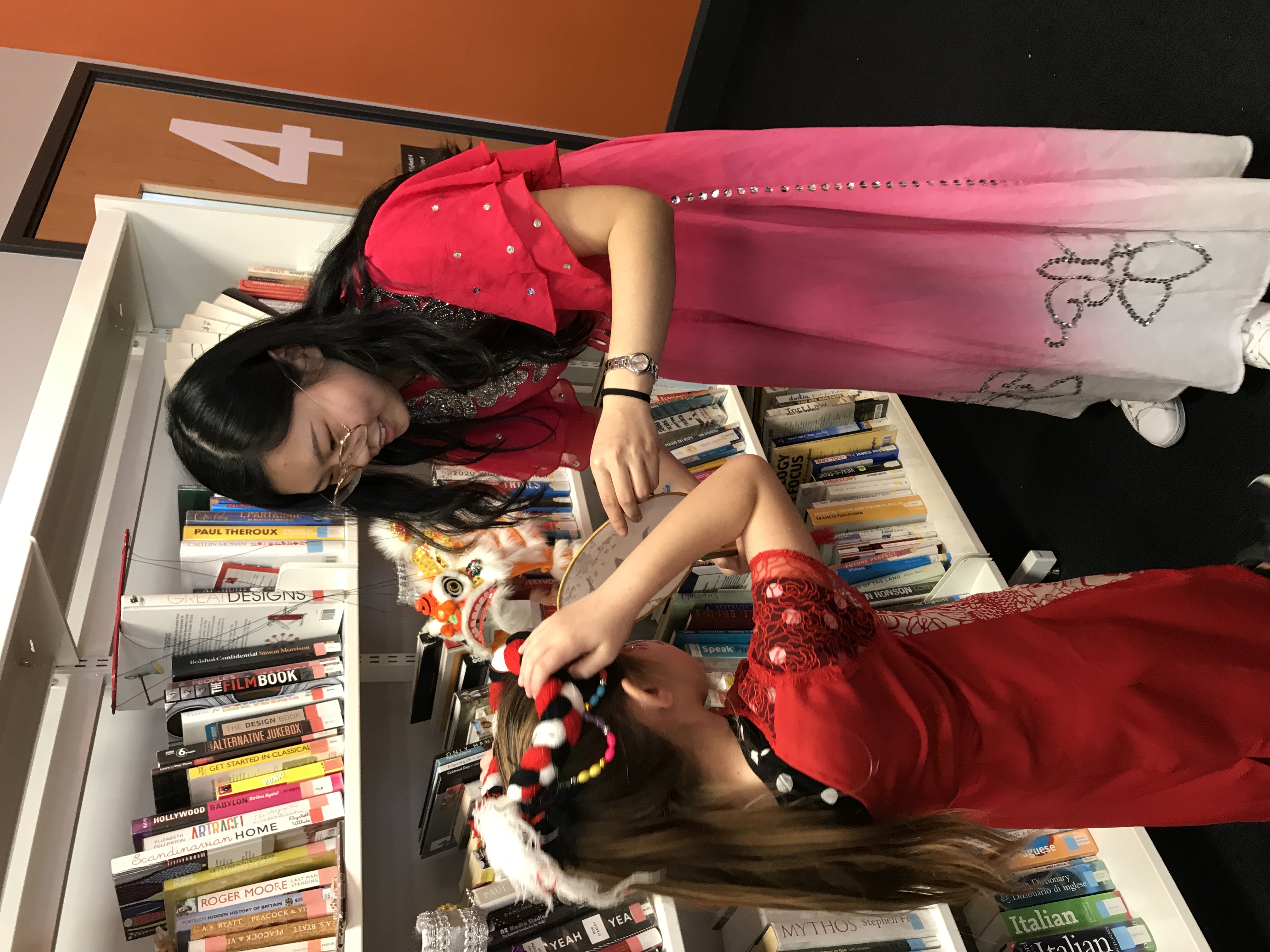 Chinese tutor and child