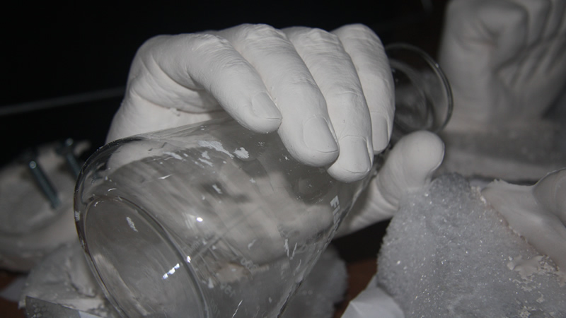 Life cast hand