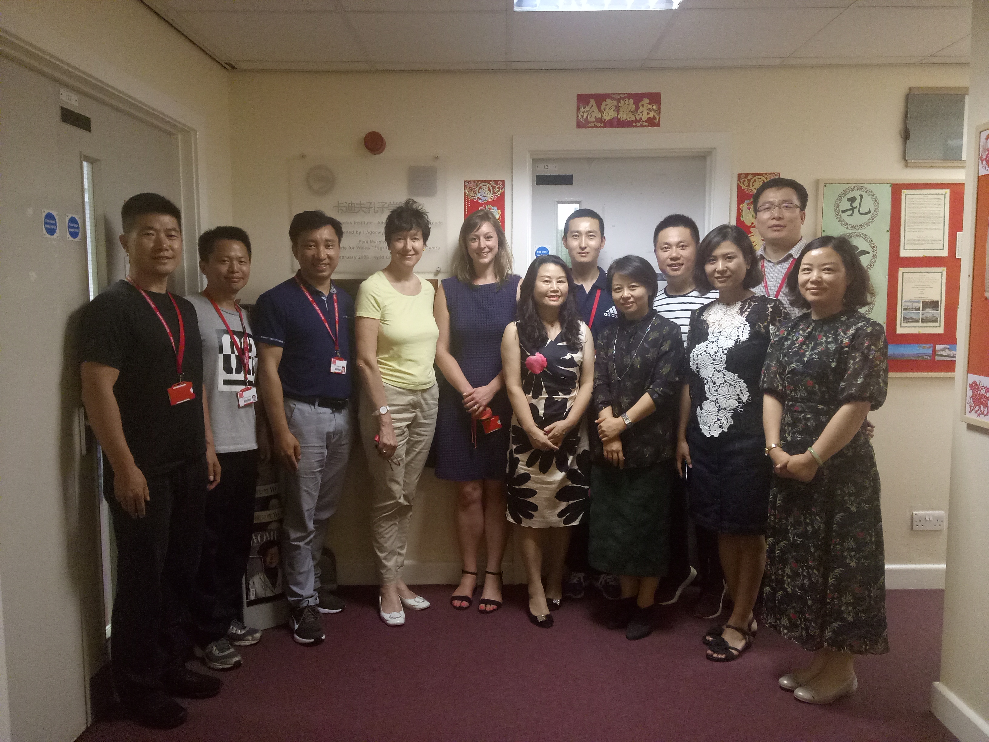 The China Scholarship Council are welcomed by Cardiff Confucius Institute