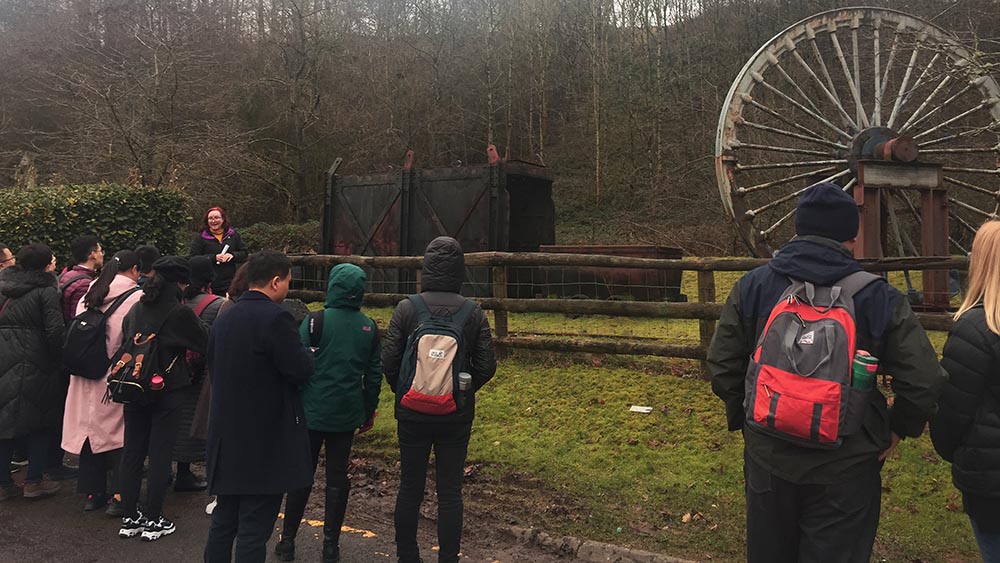 Delegates during tour of Tredegar