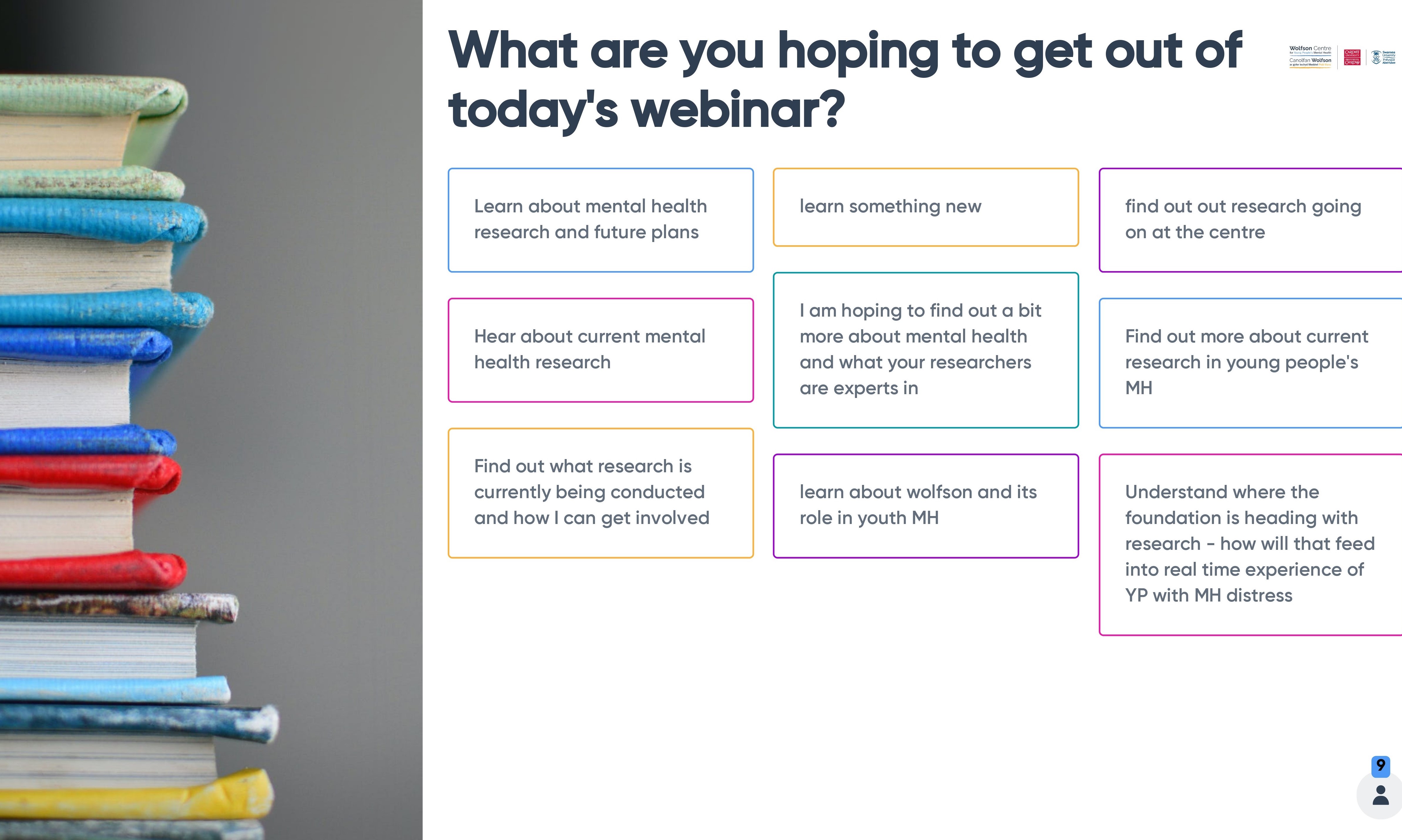 A Screenshot from the interactive tool Mentimeter used during the webinar
