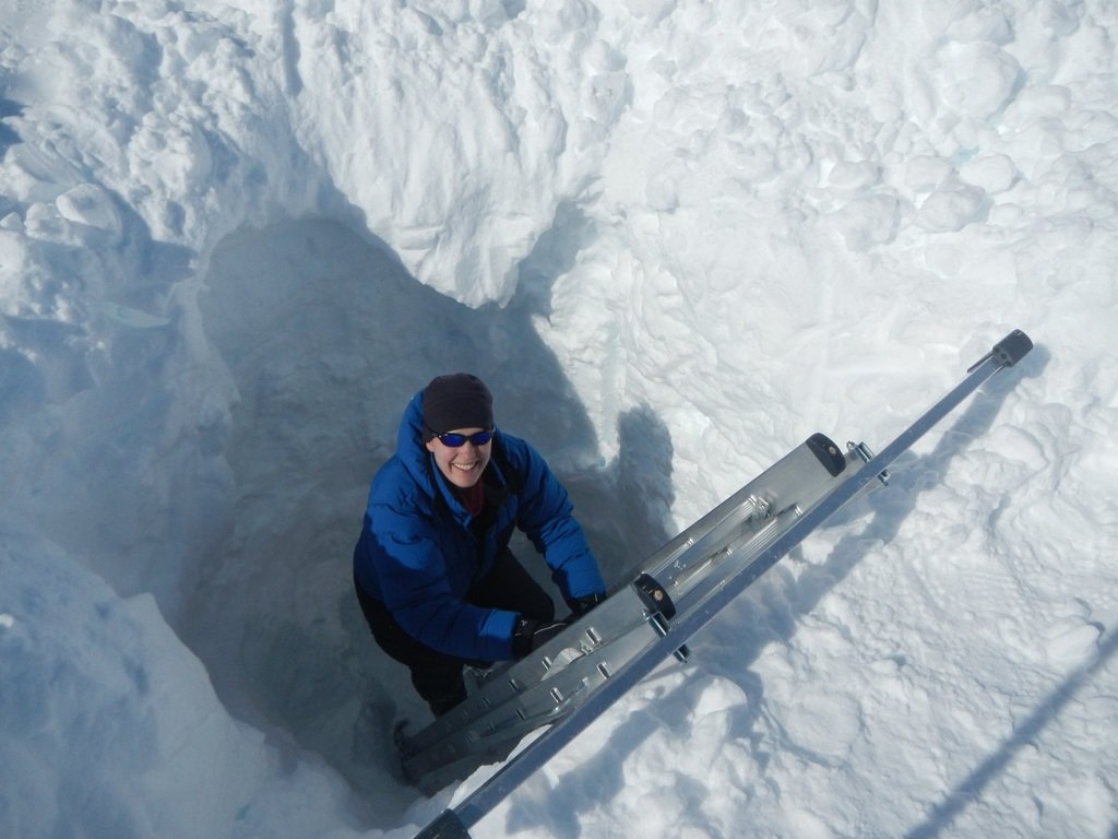 Dr Liz Bagshaw in EastGRIP dill hole
