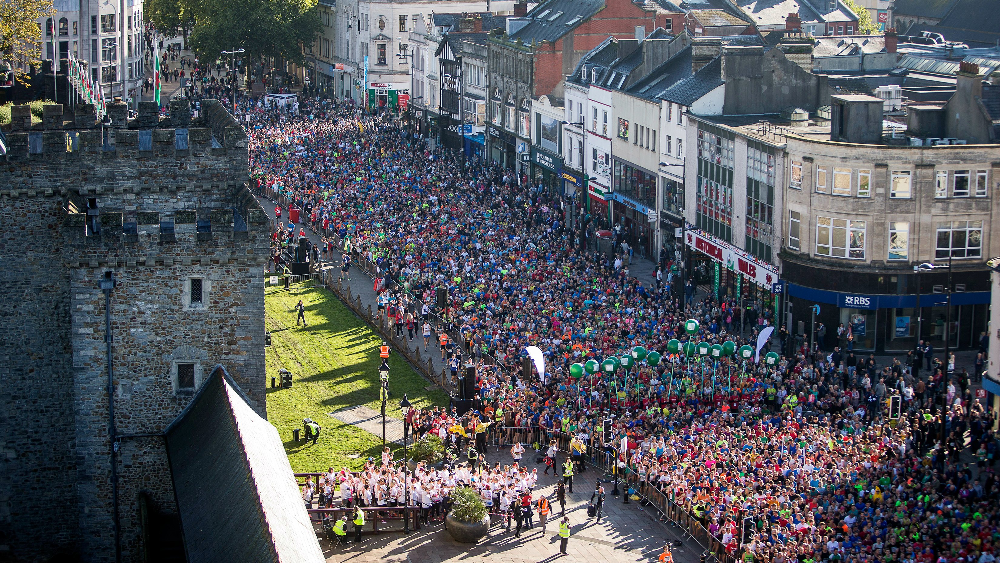 Cardiff Half Marathon - Aerial View