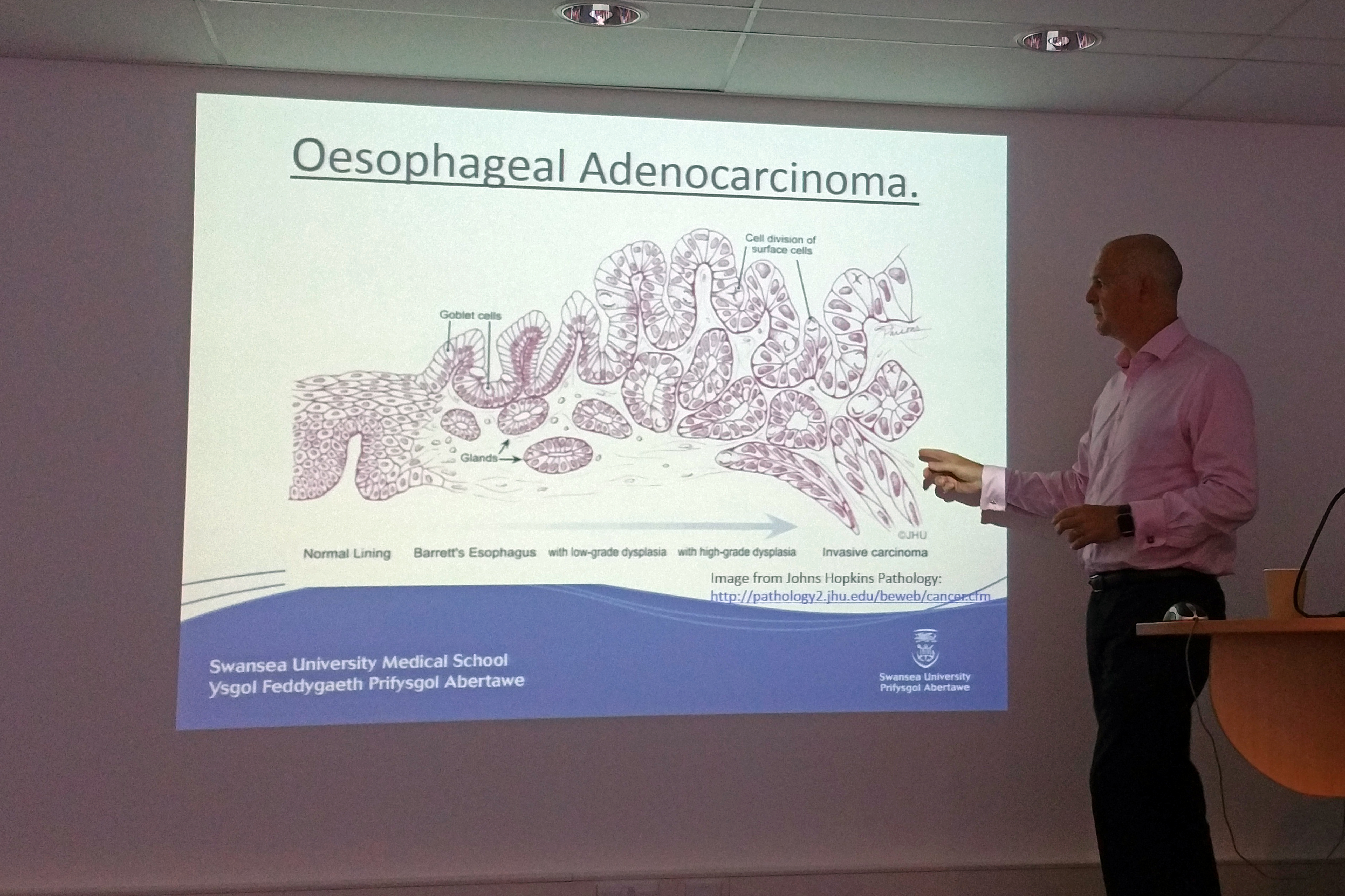 Prof Gareth Jenkins presenting at CCMRC seminar 