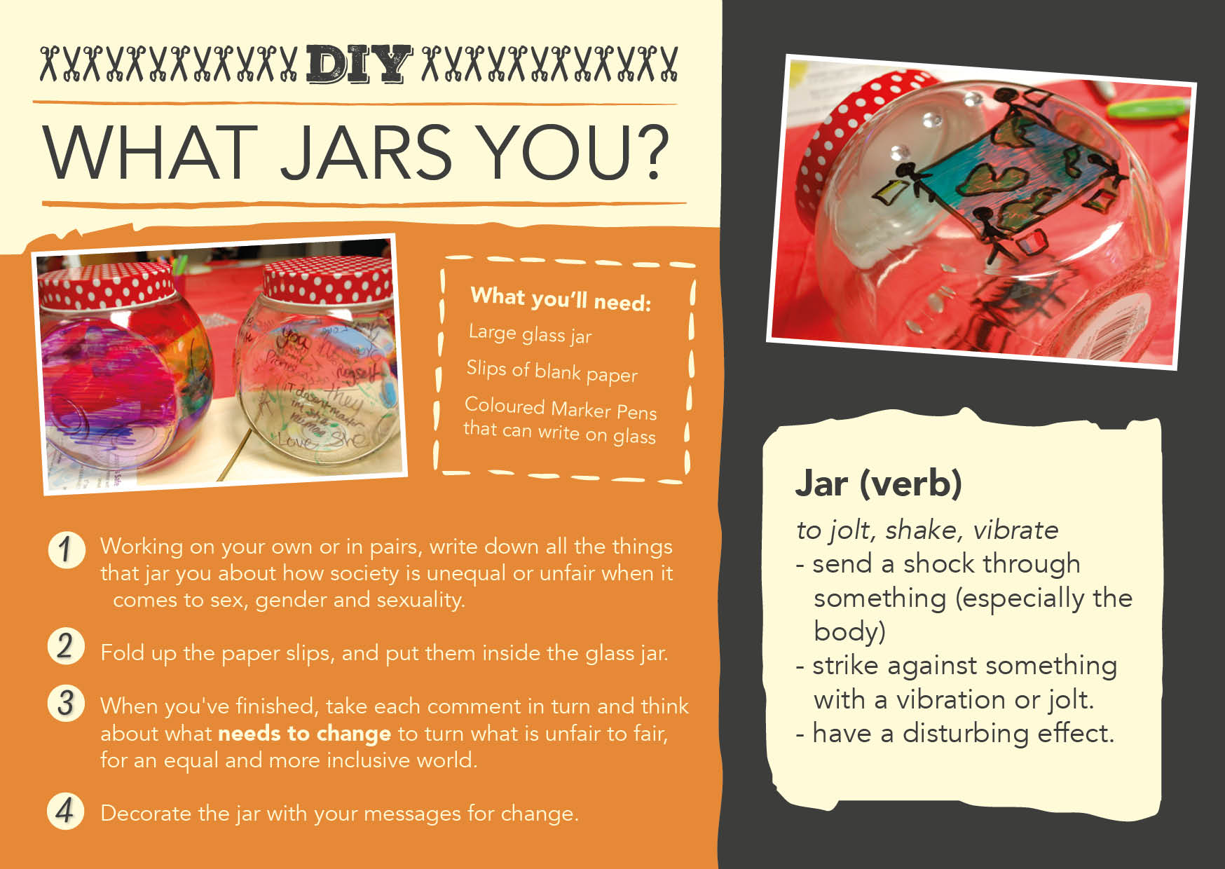 AGENDA Postcard - What jars you?