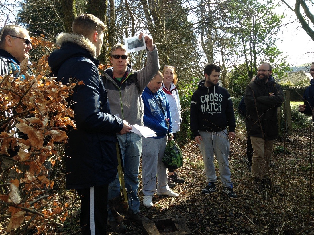 Members of Cardiff and Merthyr's communities geocaching