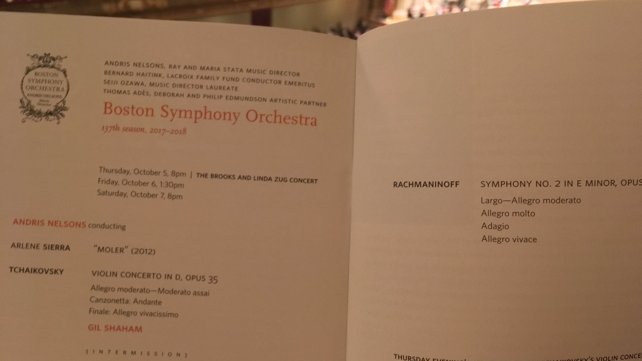 Arlene Sierra Moler Boston Symphony Orchestra