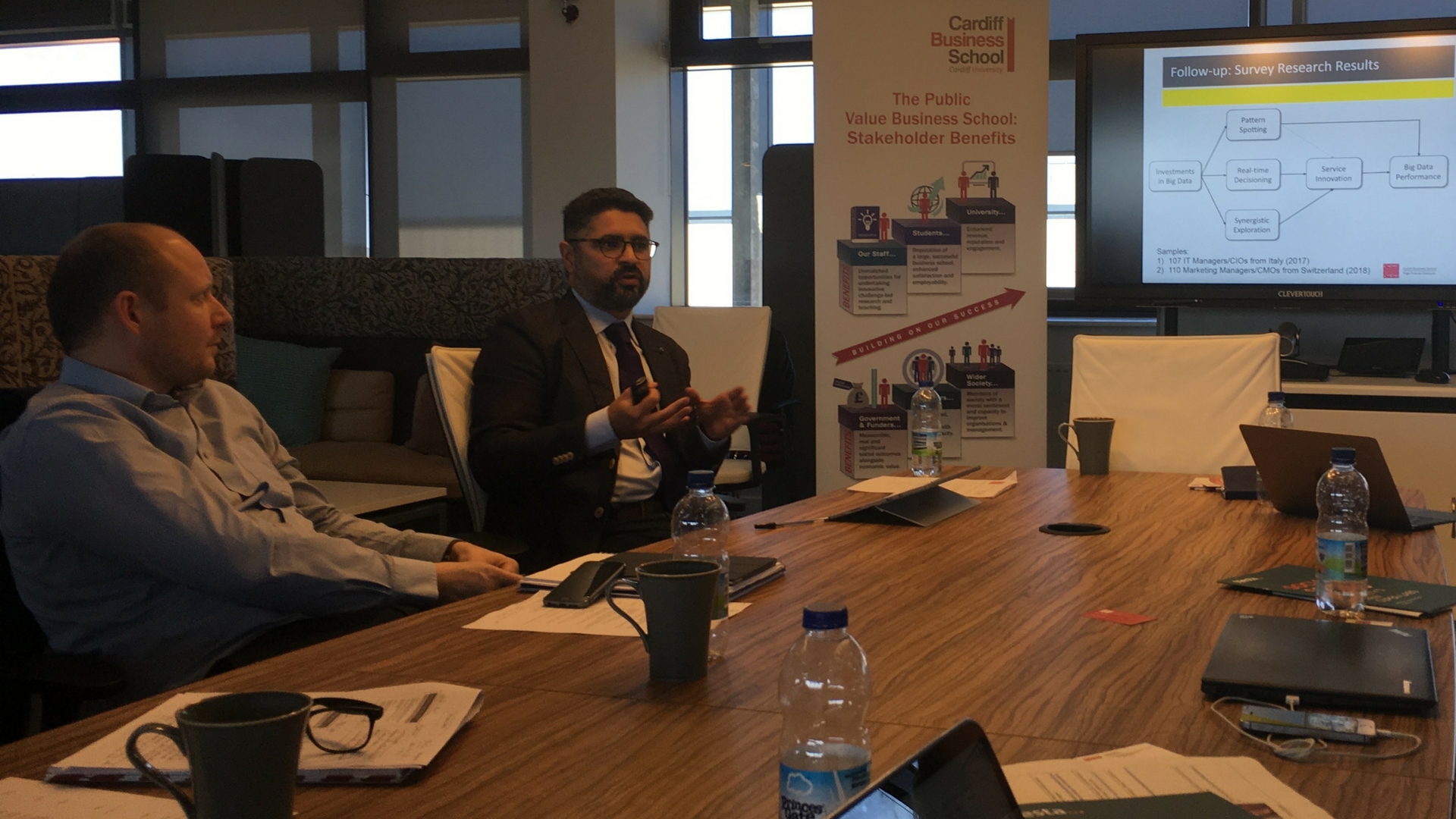 Professor De Luca delivering presentation