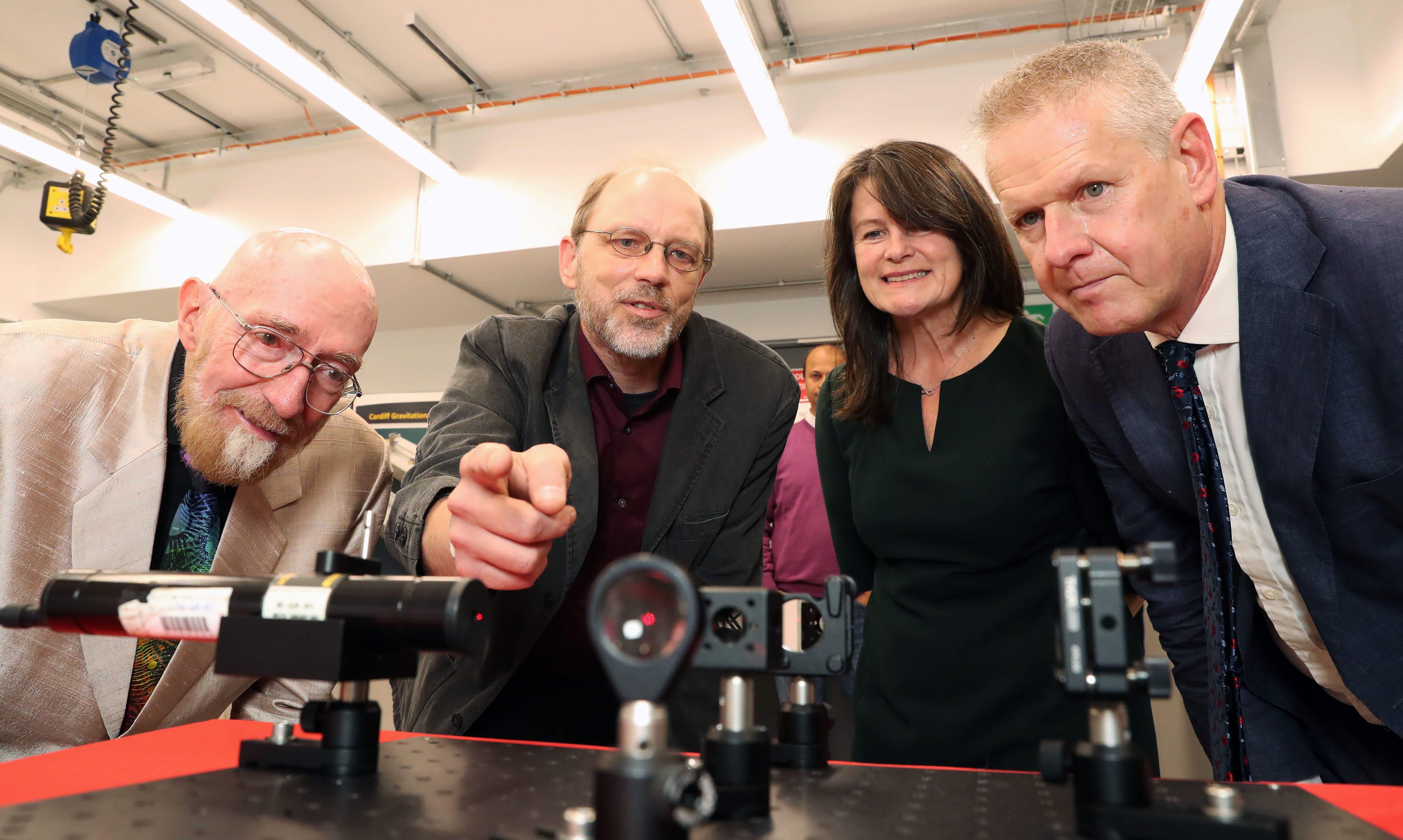 Professor Kip Thorne with University staff