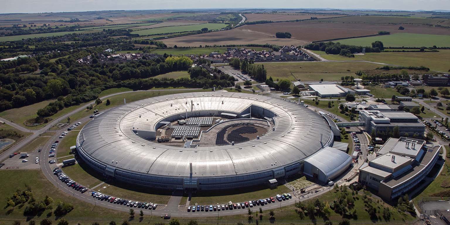 This is Diamond Light Source, a synchrotron radiation source in Oxford that Sally often visits to collect data for her research, along with other scientists from all around the world. 