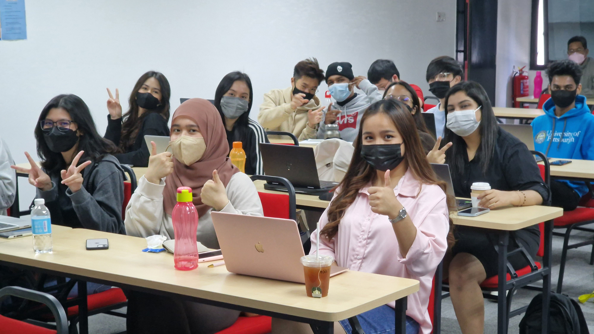 Students at HELP University where Professor Bar gave a lecture on Land Law