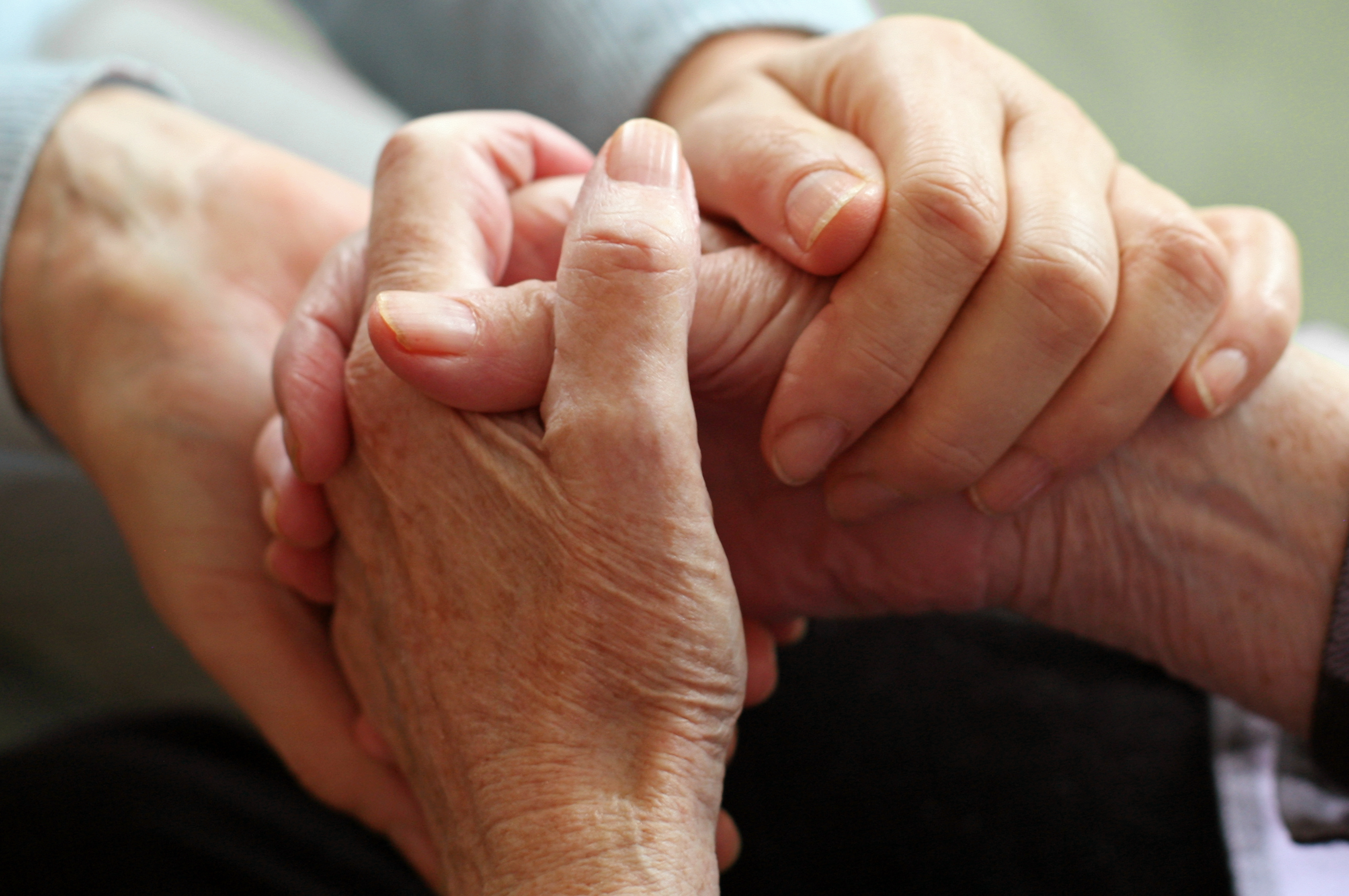 Hands holding