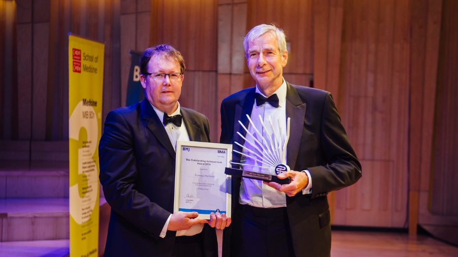 Prof Phil Smith at the BMA Awards 2016