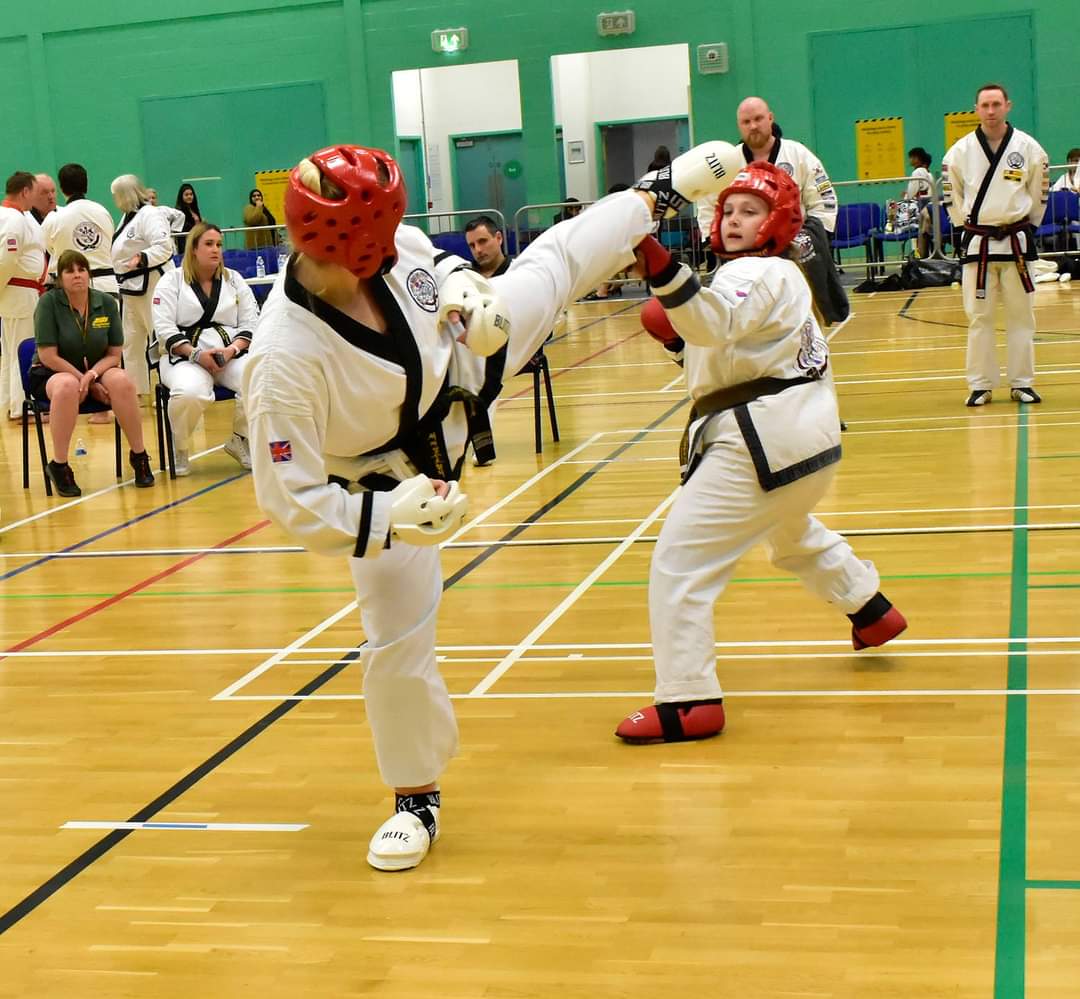 Becky sparring