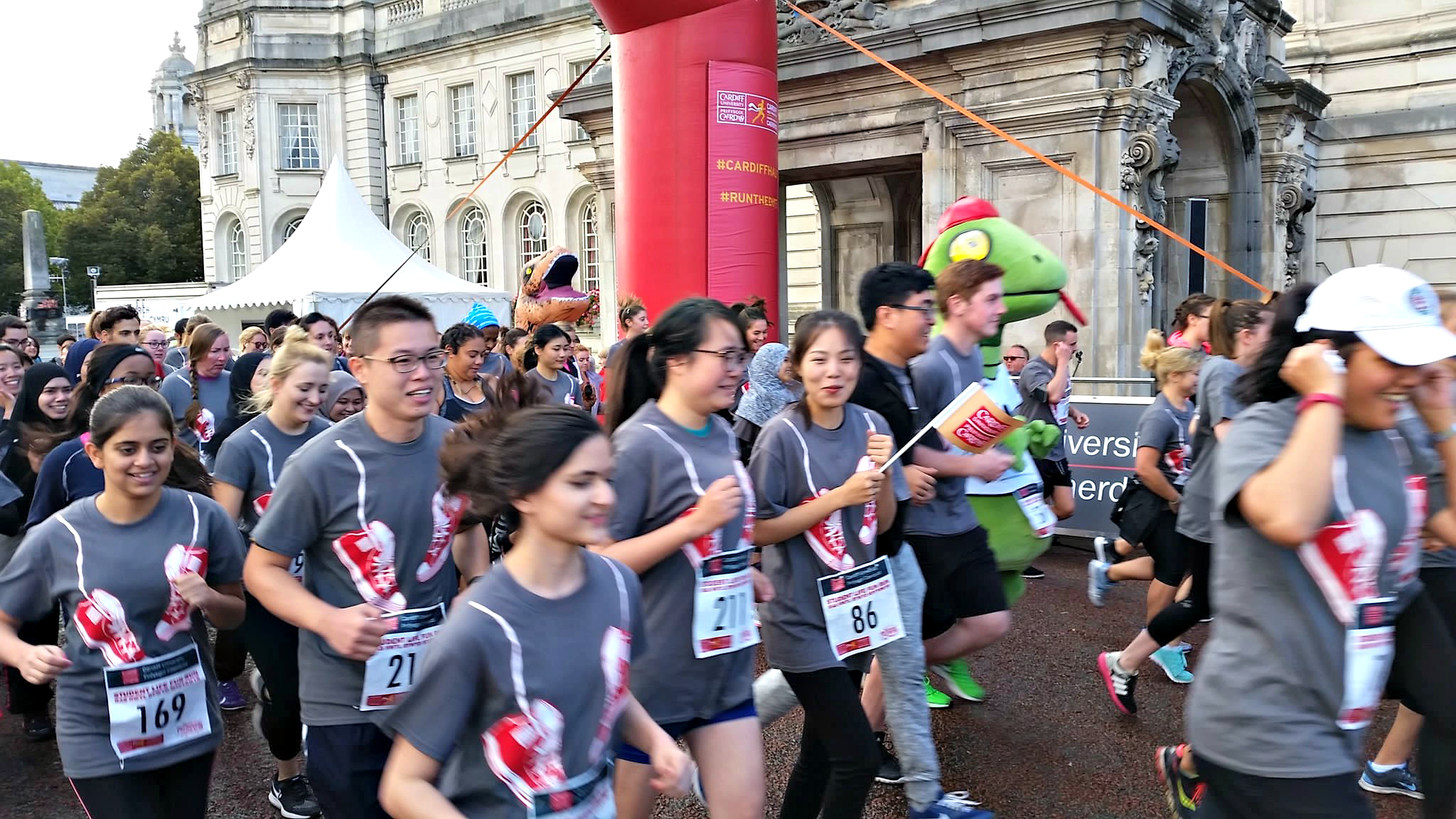 Students taking part in the Student Life Fun Ru 
