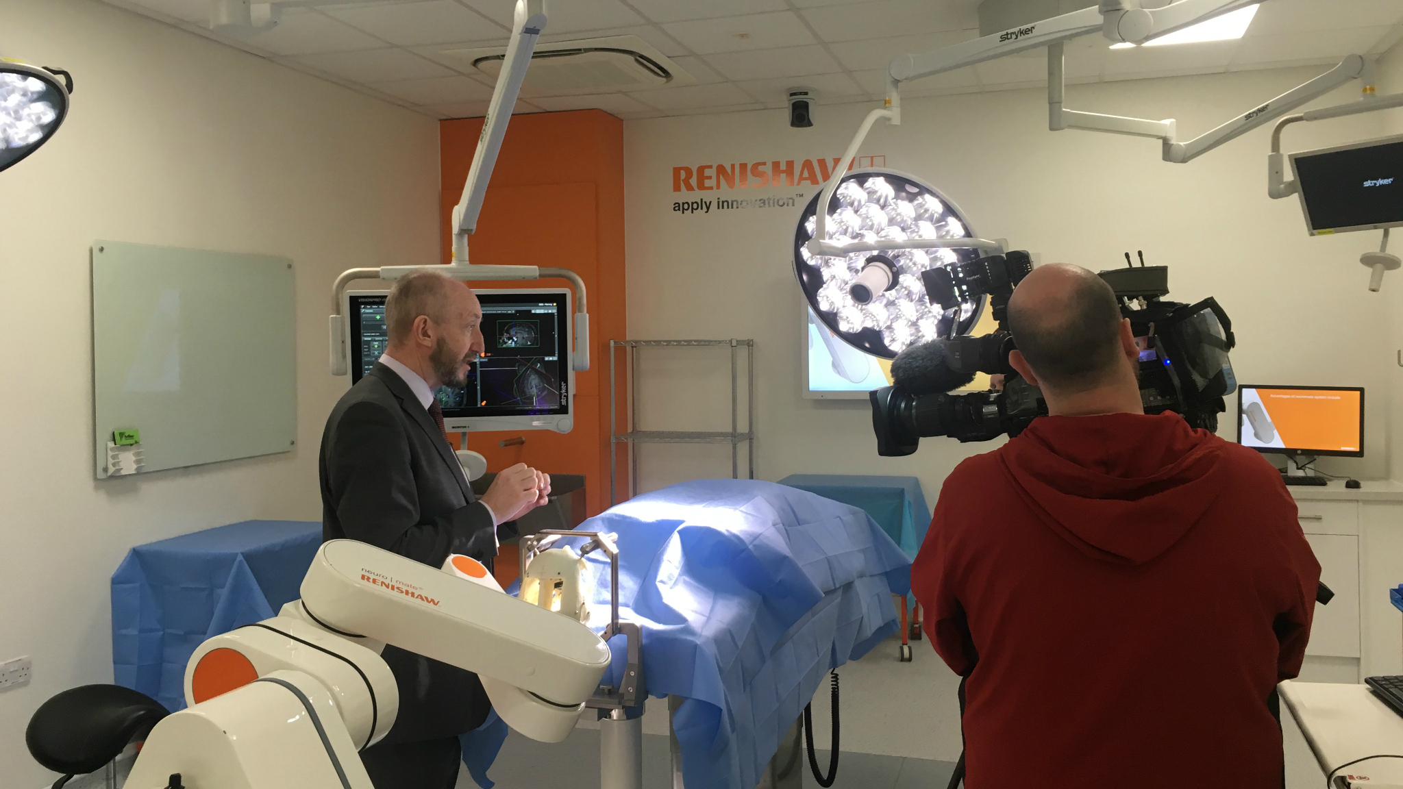 Professor William Gray with neuromate