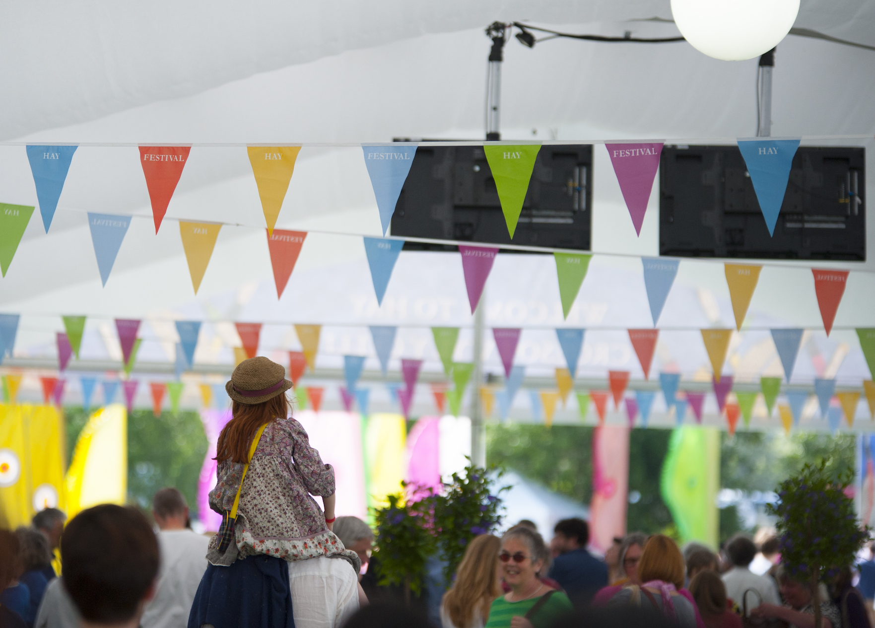 Bunting at Hay Festival