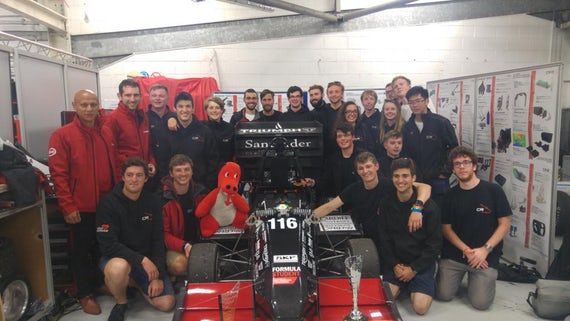 Cardiff Reacing Team with Car, Gwyneth