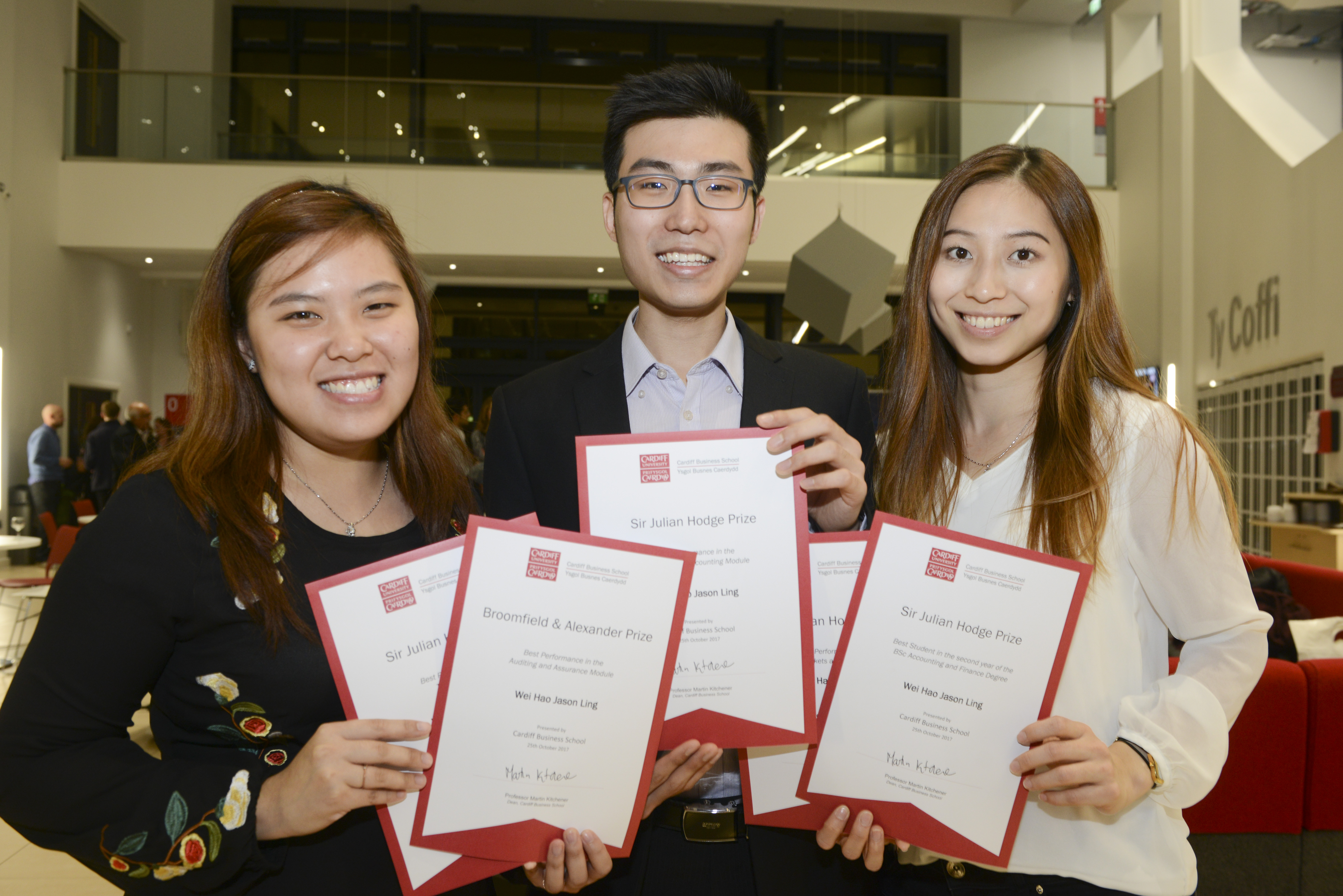 Wei Hao Jason Ling with awards