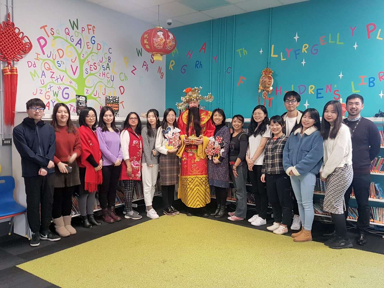 Cardiff Confucius Institute tutors and volunteers at Chinese New Year