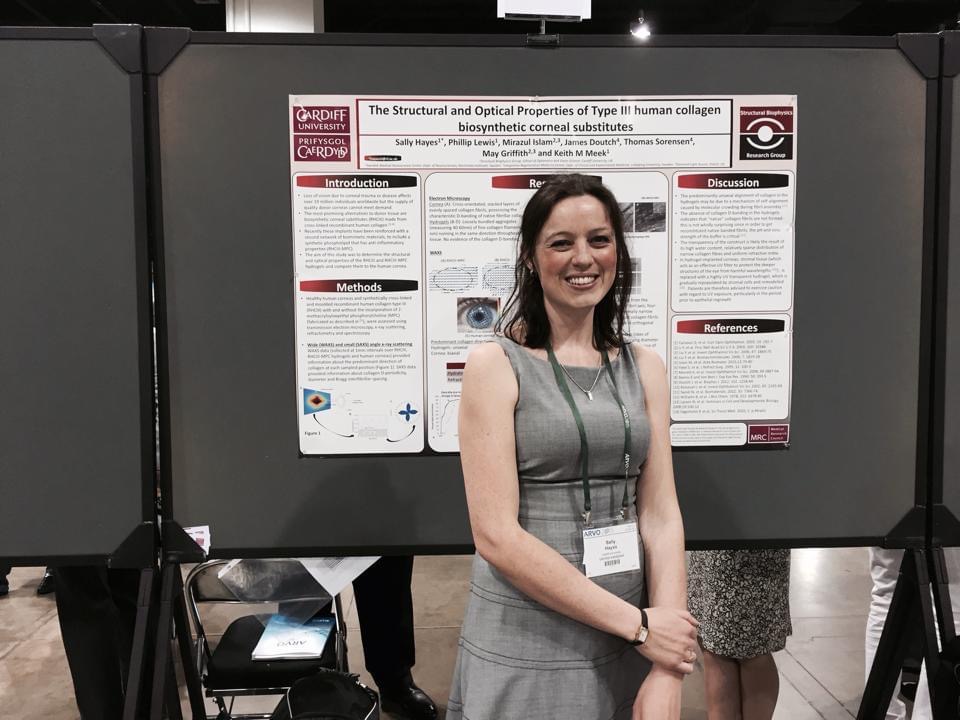 Sally presenting some of her research in Denver, USA  - a career in science offers lots of opportunity for travel.