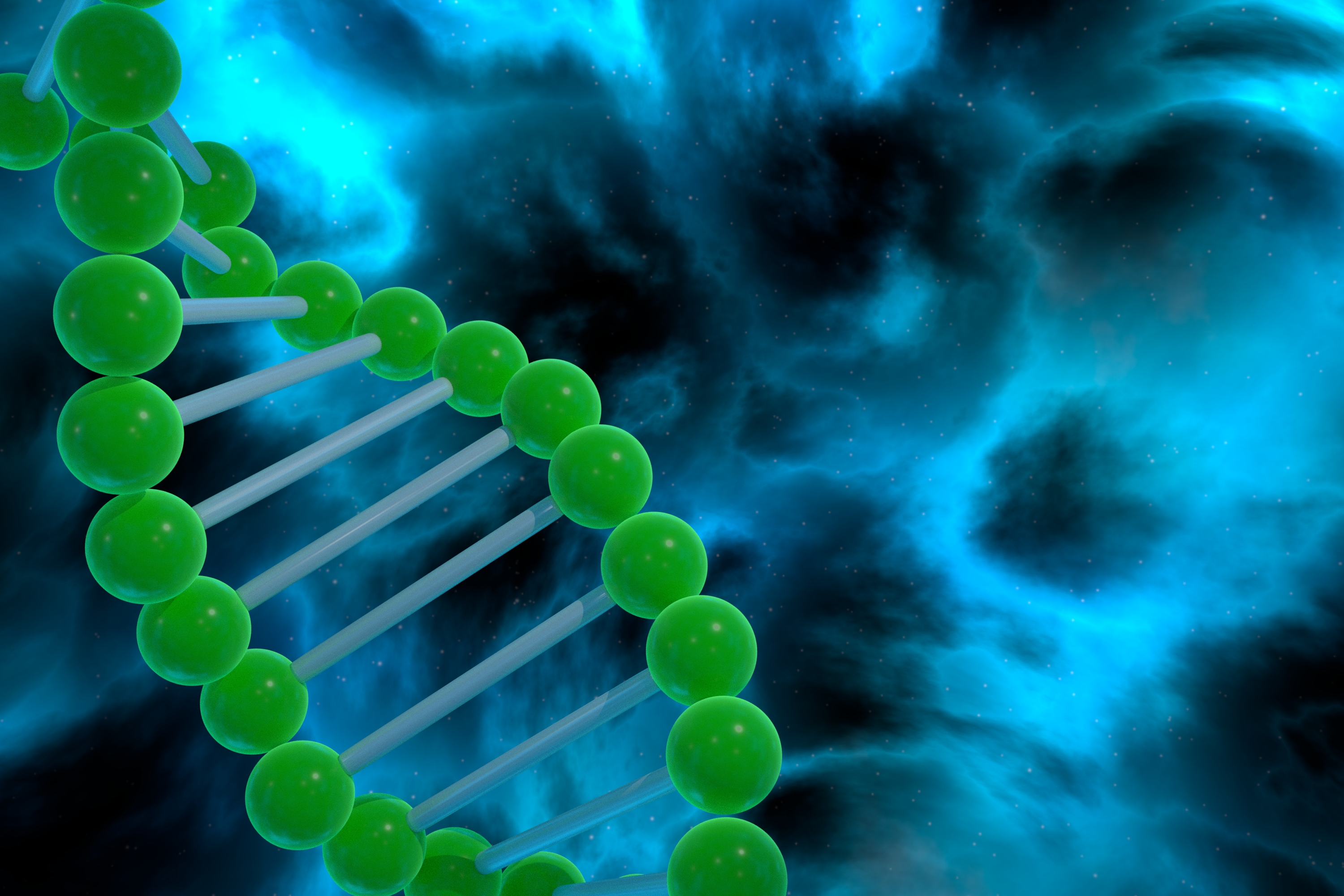 Artist's impression of DNA
