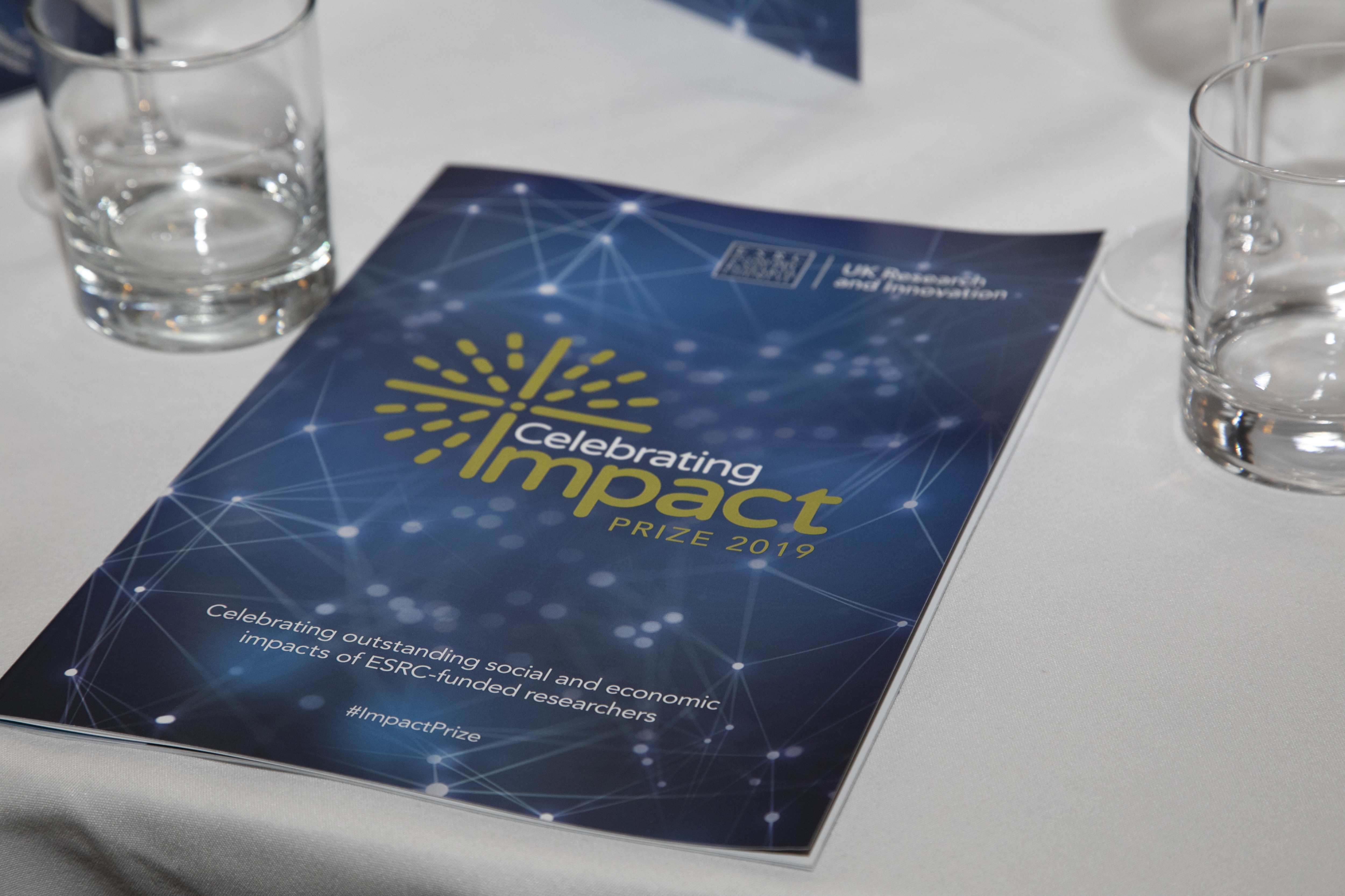 Brochure on table