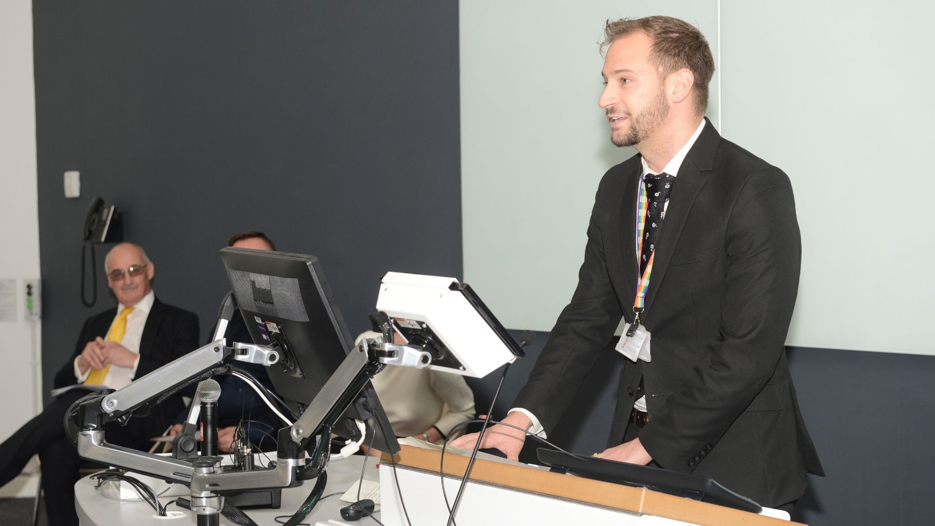 VP Postgraduate Nick Fox addresses audience