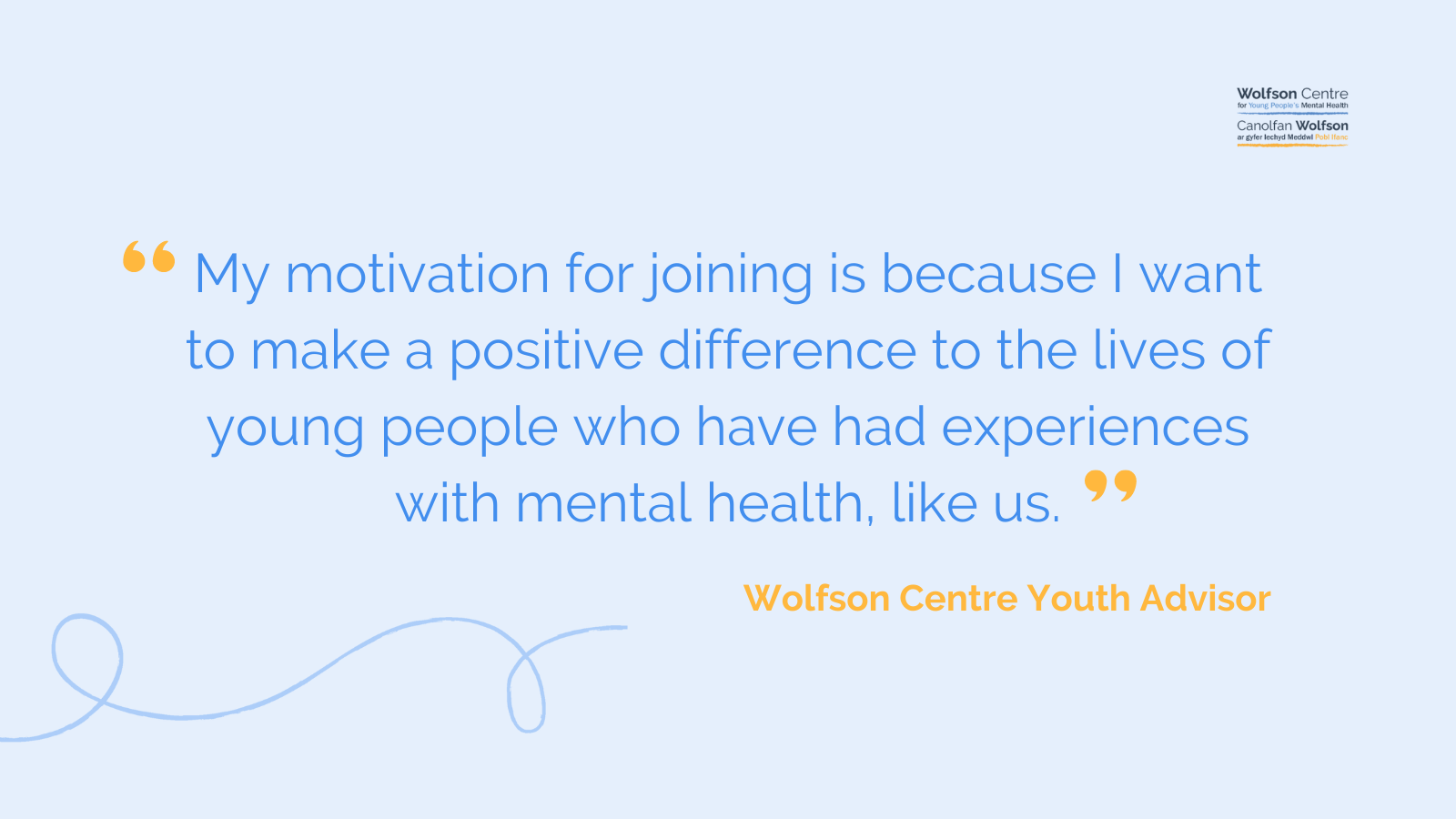 Motivation for joining Wolfson YAG quote from Young Person