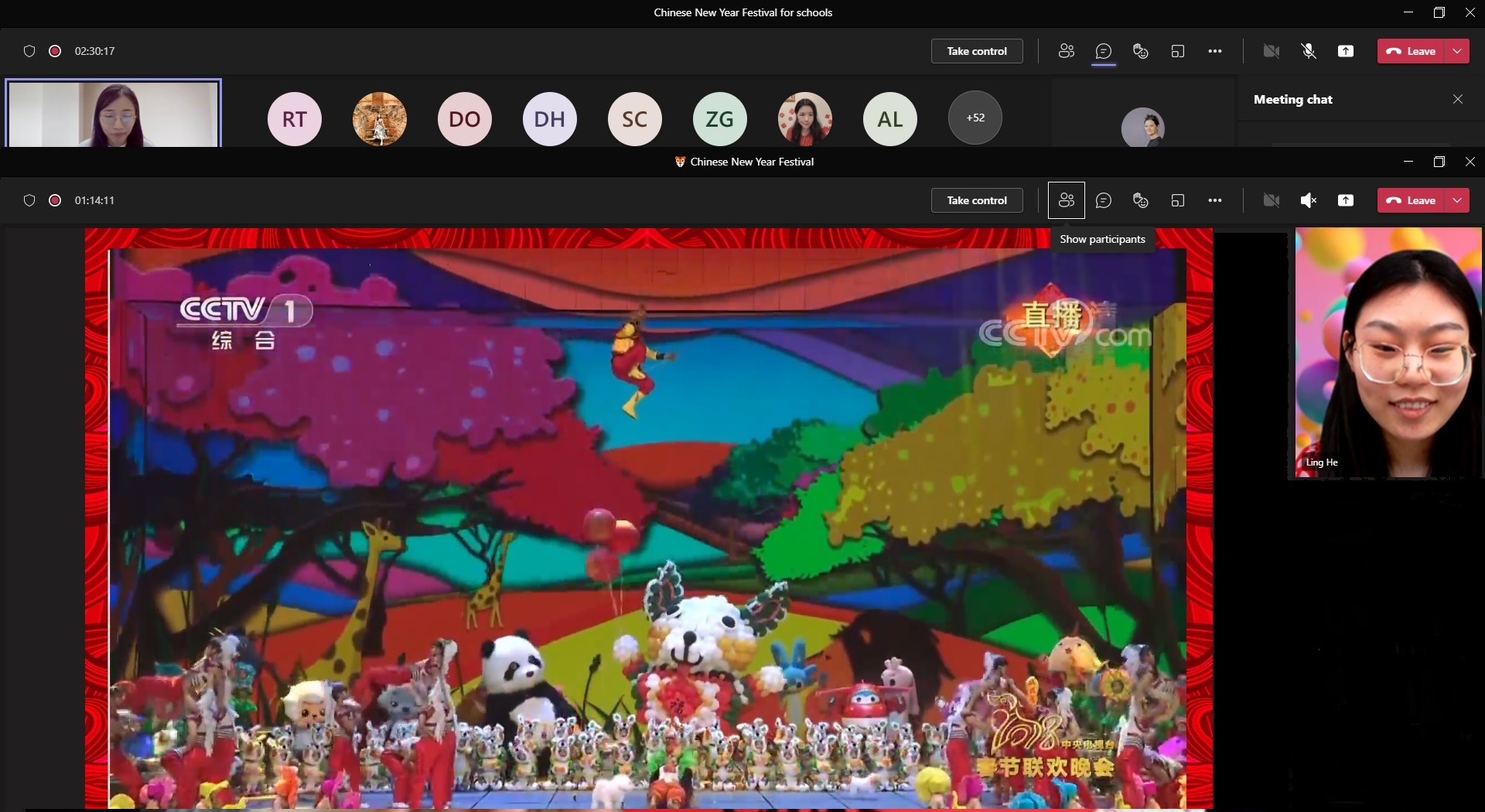 Chinese new year gala on CCTV