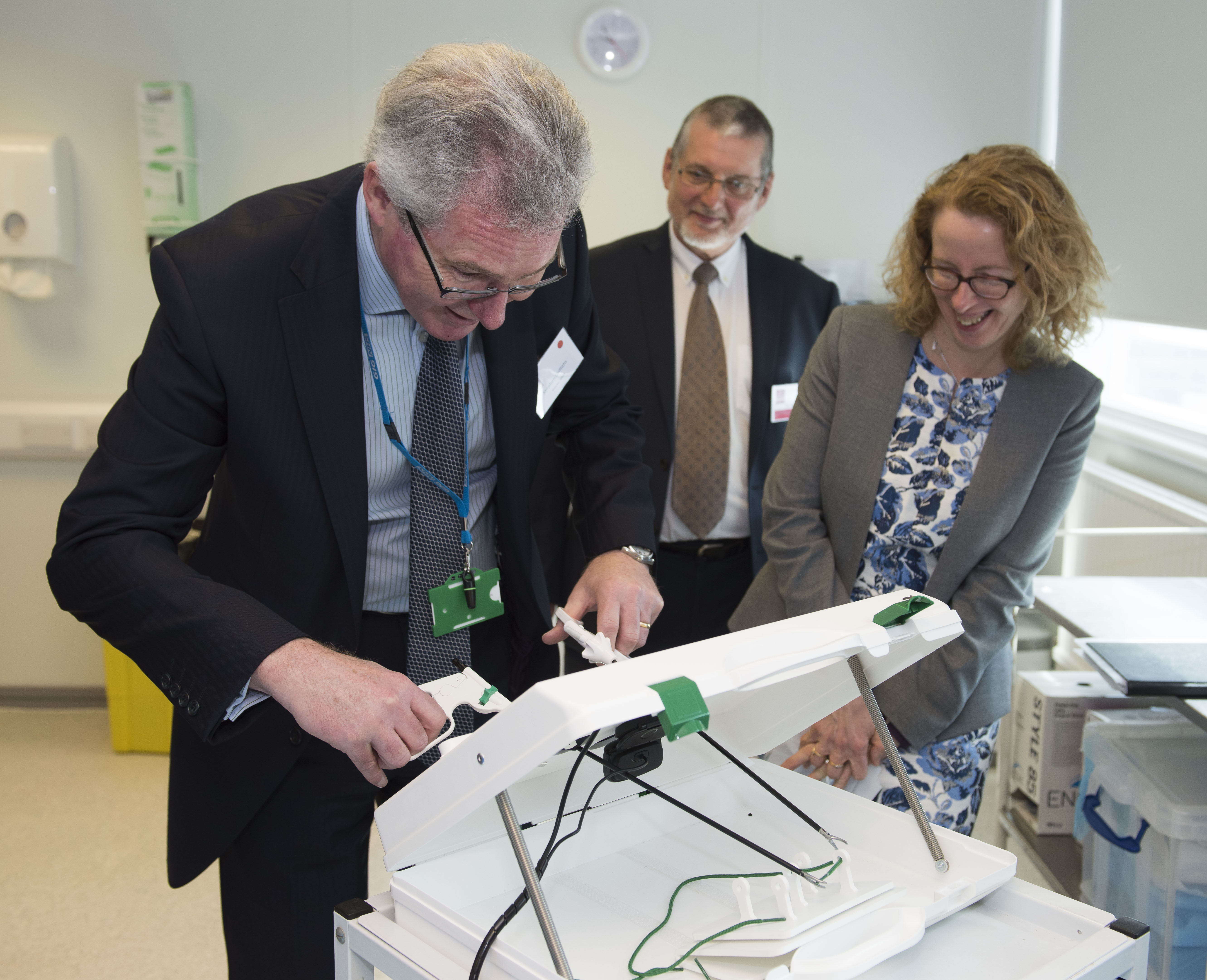 Stephen Griffiths using equipment in Simulation Suite