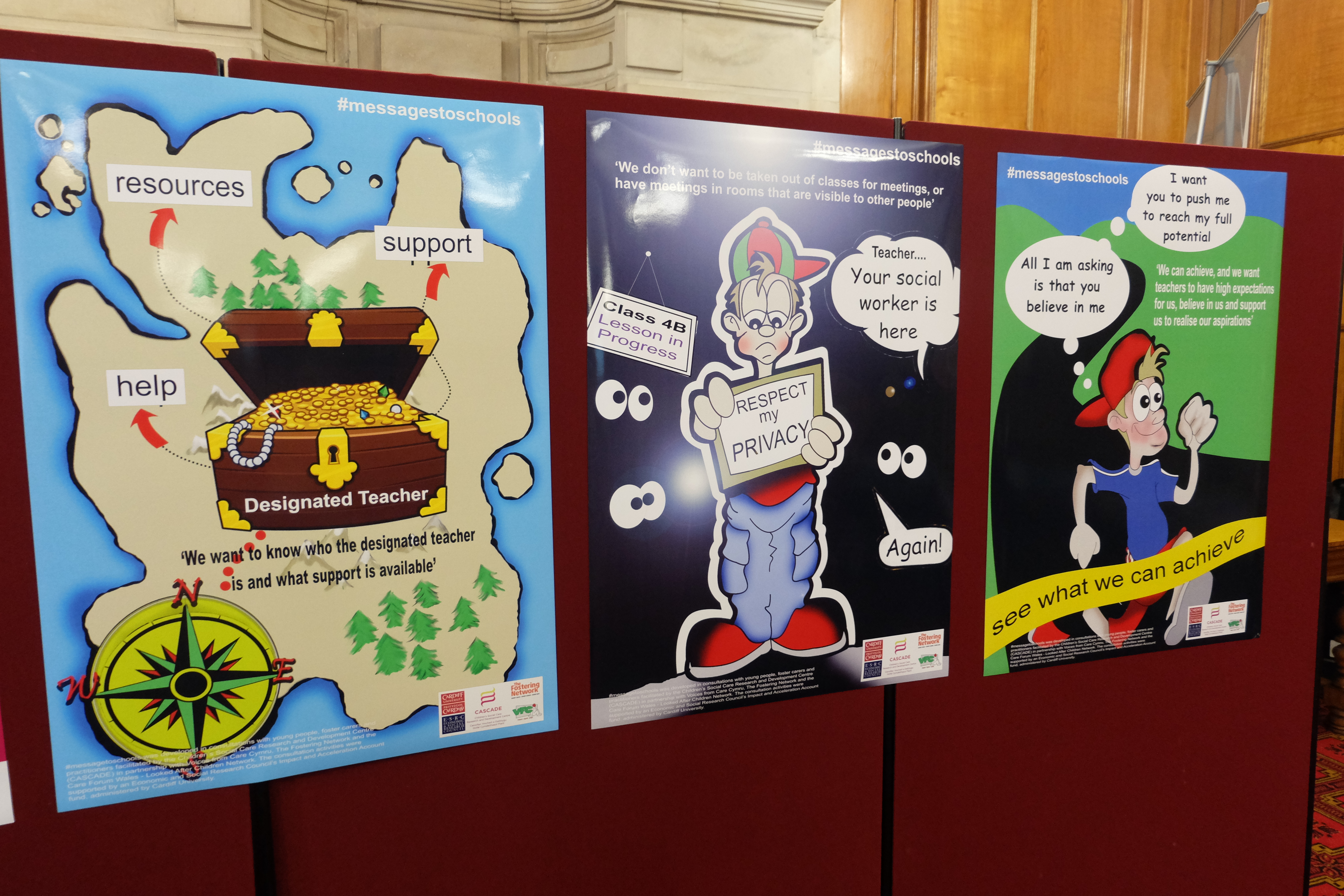Posters on looked after children