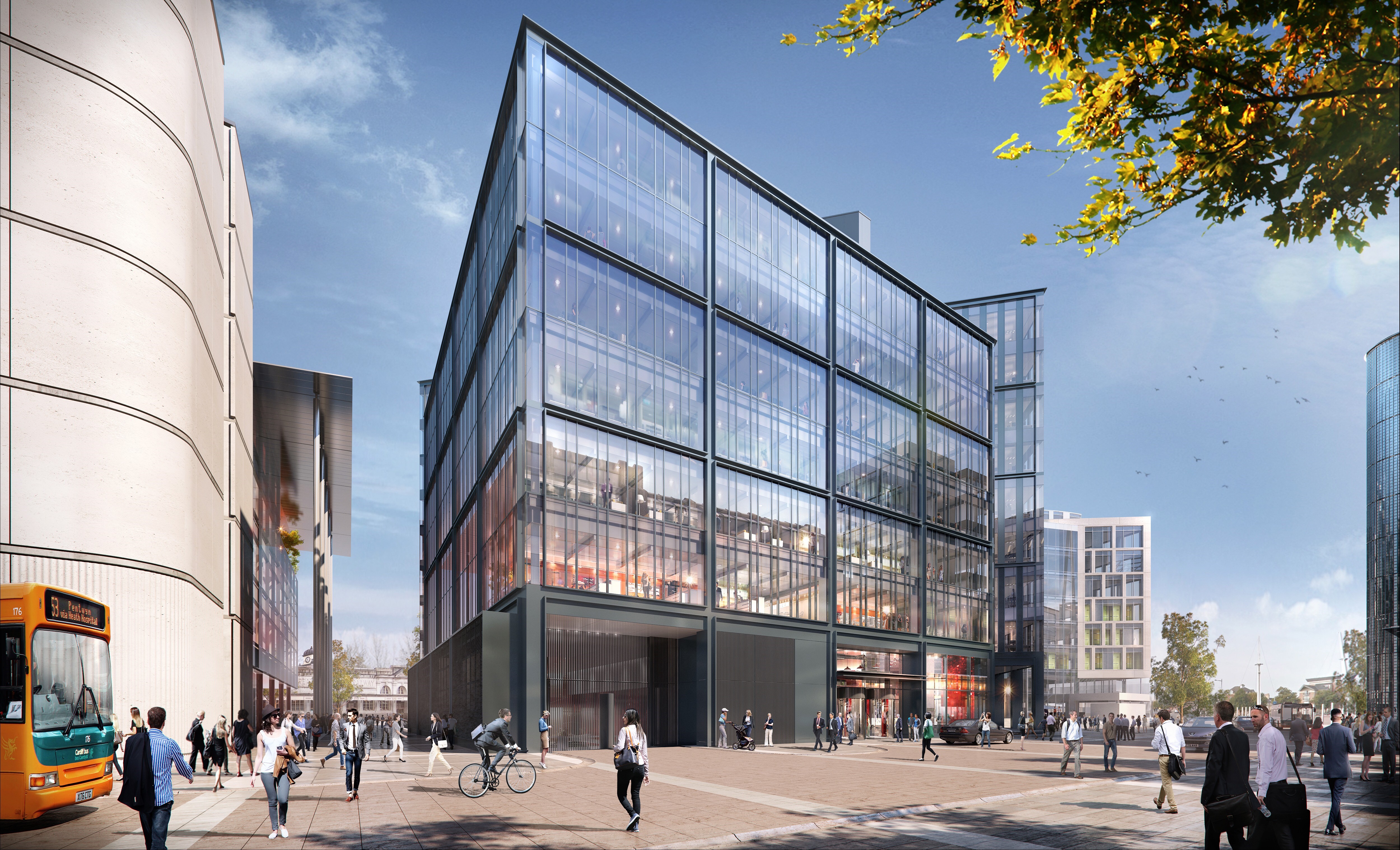 CGI - BBC and JOMEC building