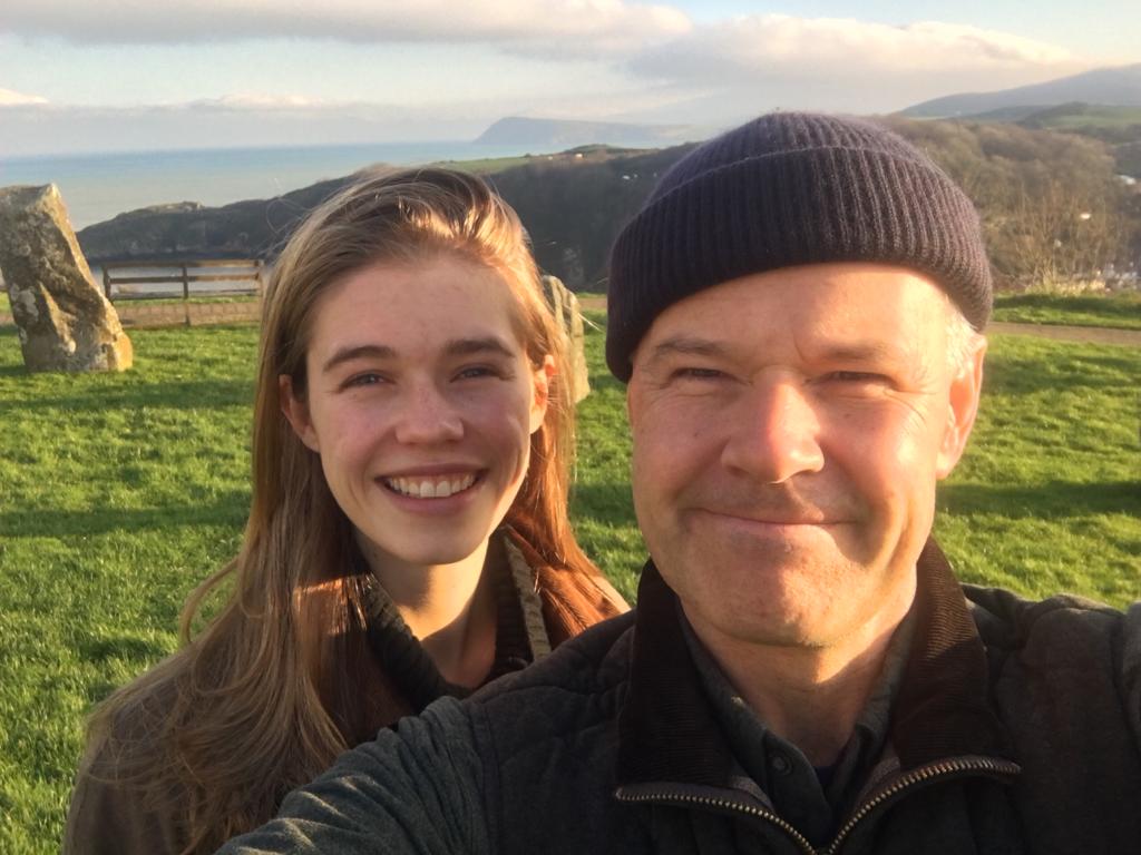 Emma with her father, Peter