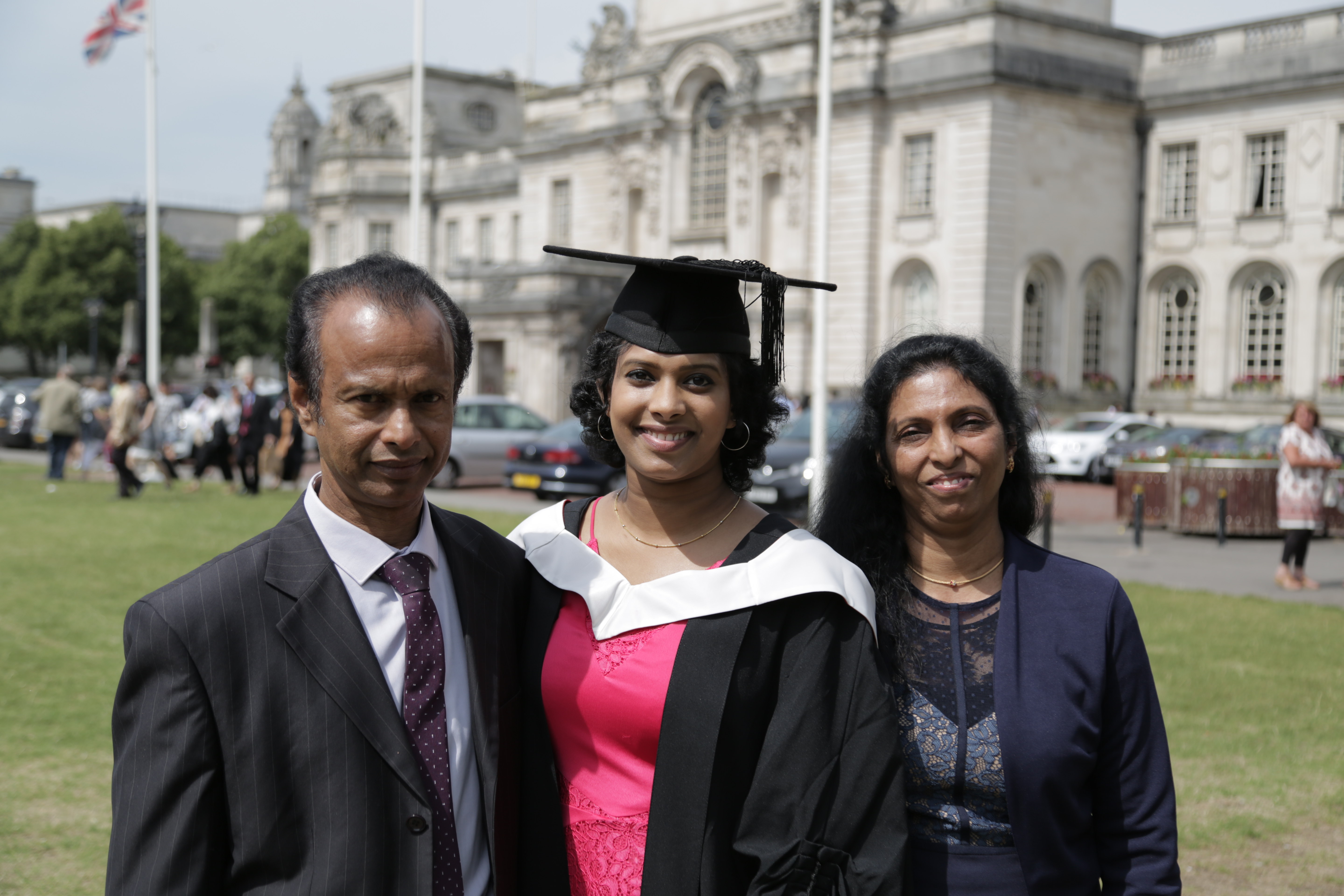 Vithiya Alphons with parents