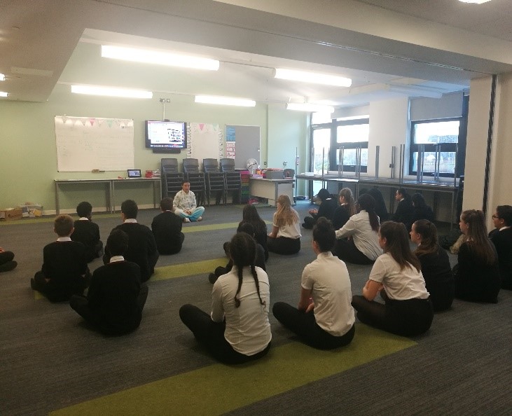 Students learn Tai Chi as part of Sully Primary School's China Week 2018
