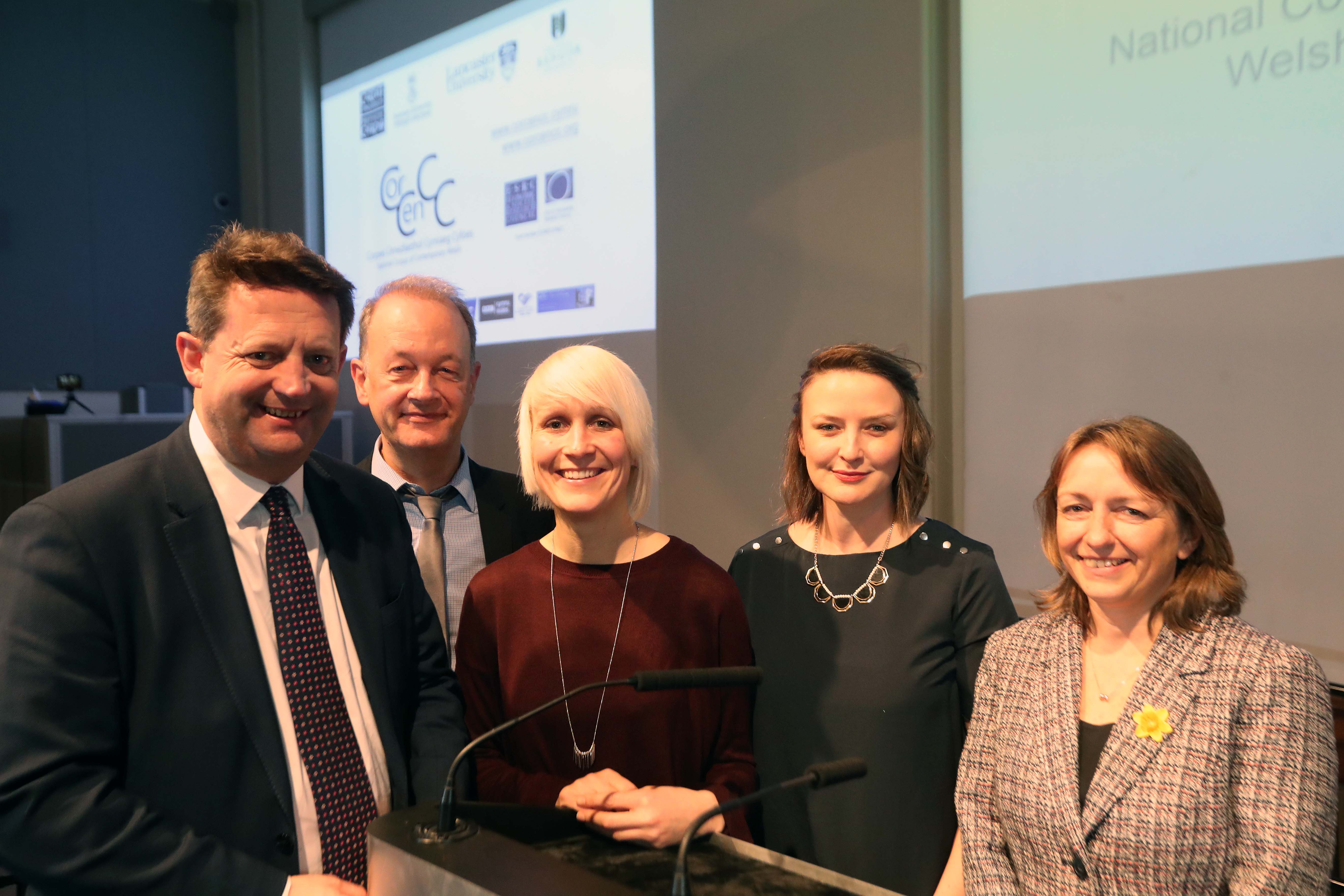 Speakers at the CorCen CC launch