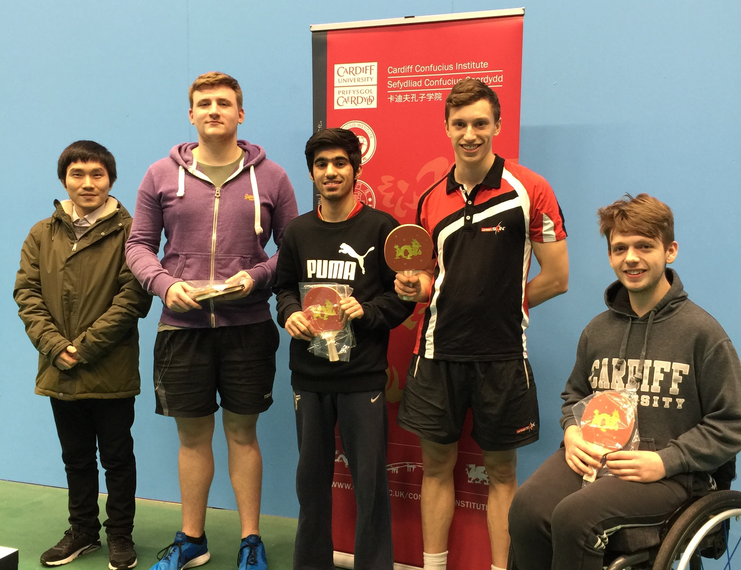 Winners of the Confucius Institute National Table Tennis Competition