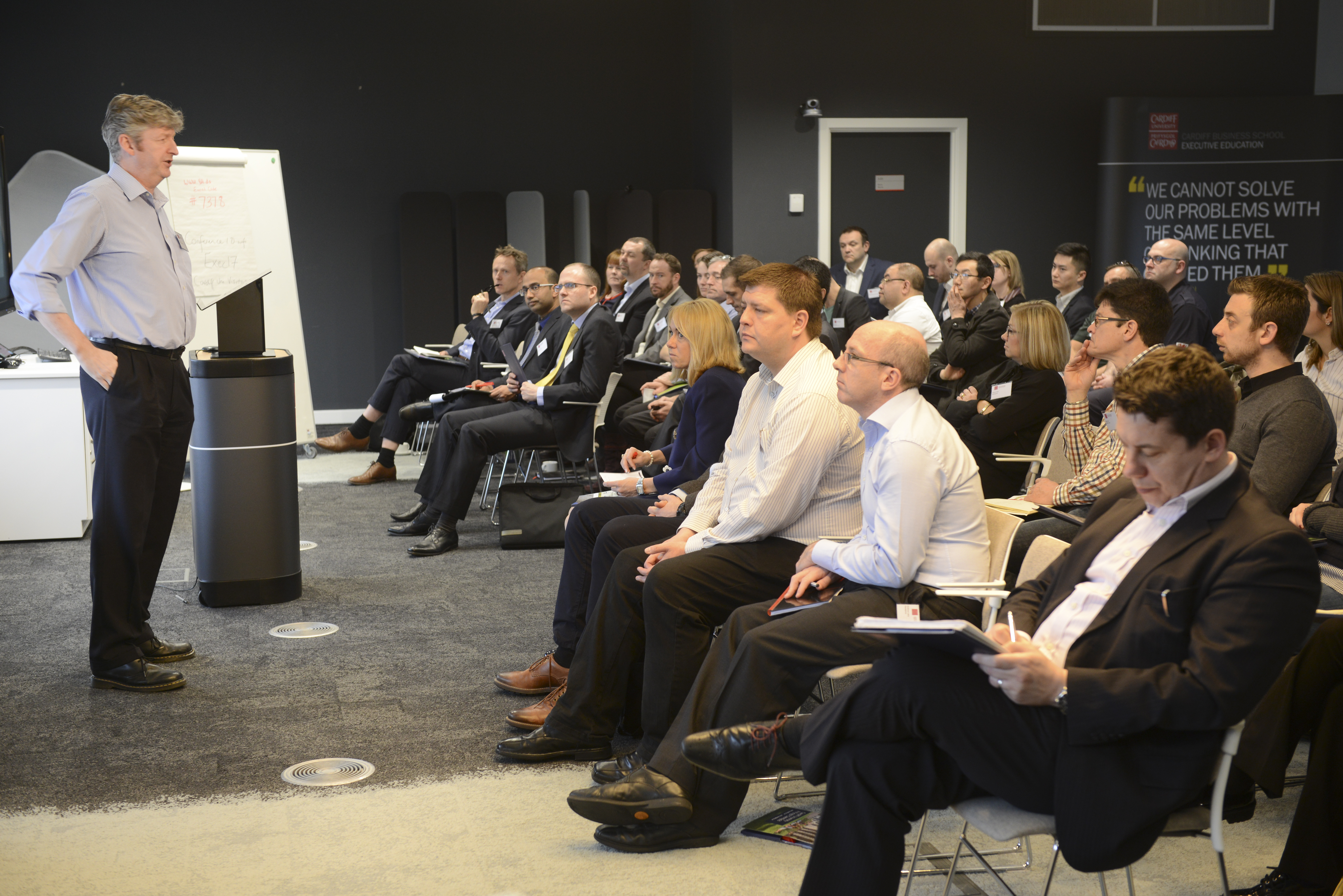 Professor Darrell Mann presenting at conference
