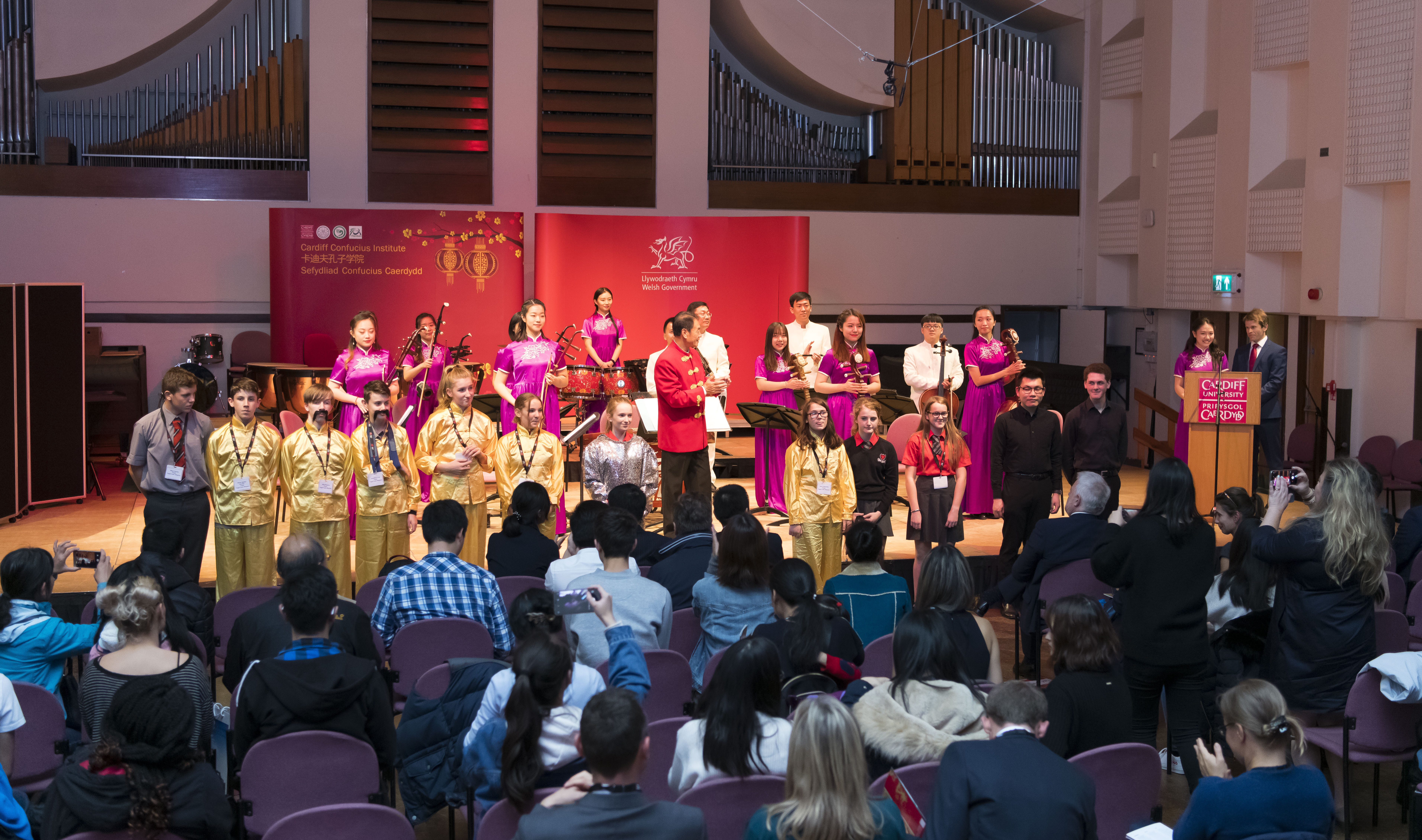 All performers take the stage