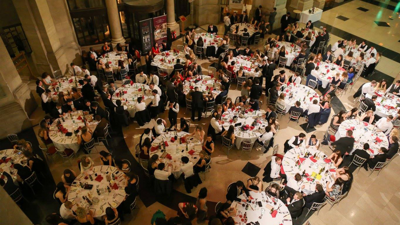 View of all Chemistry students at ball